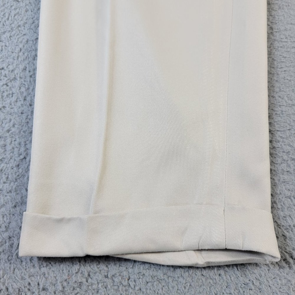 Polo Golf Ralph Lauren Pants Men's Size 35 x 32 Pleated Cuffed Beige - Picture 2 of 13